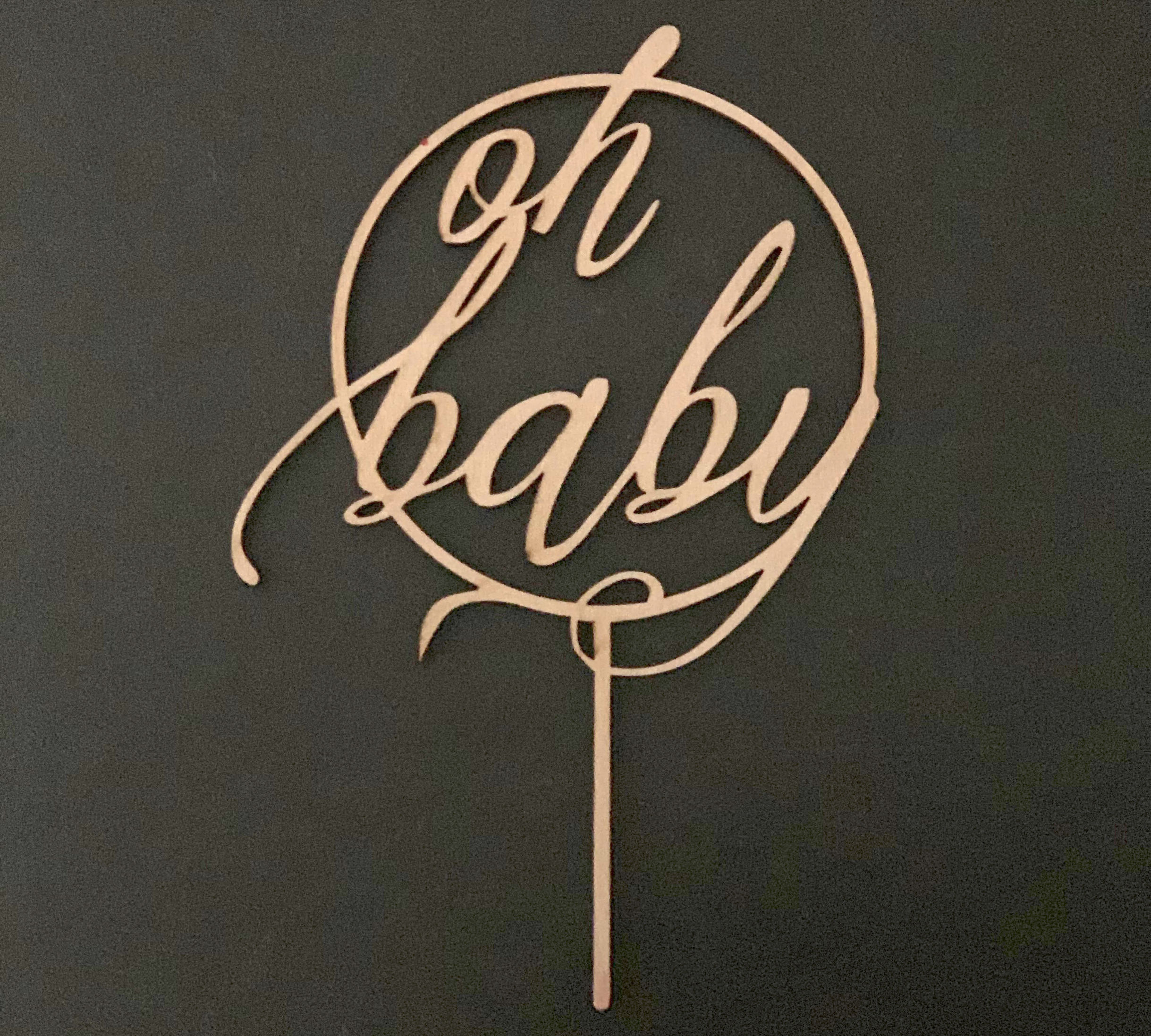 Cake Topper "Oh Baby"